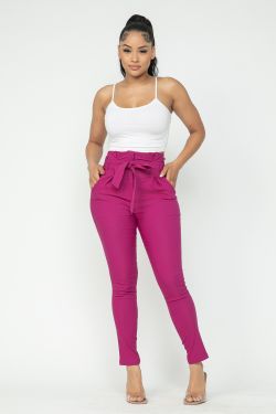 Magenta Skinny Pants