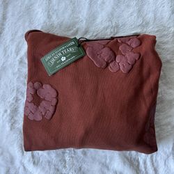 Denim Tears Mono Cotton Wreath Hoodie Brown