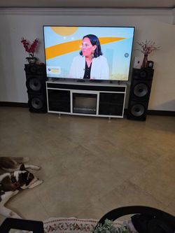 Two big speakers