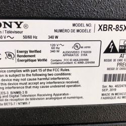 Sony 85” 4K TV – Needs Repair