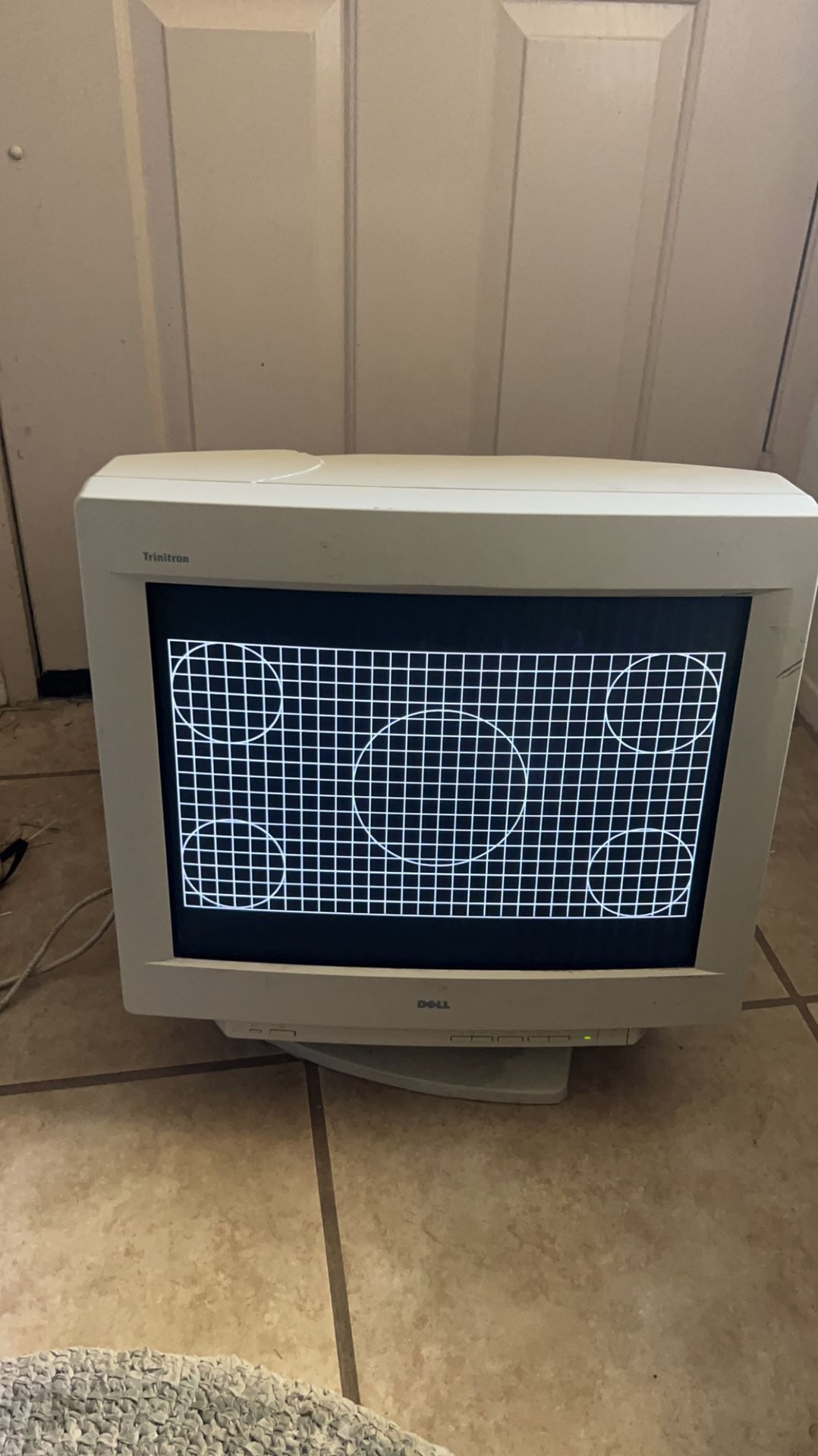 21” Dell Trinitron D1626HT Professional CRT Computer Monitor RGB HUGE! Working