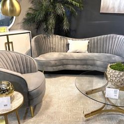 Sofa And Chair Sophia Collection Seashell 😍 New