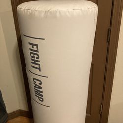 White FC Punching Bag with Stand
