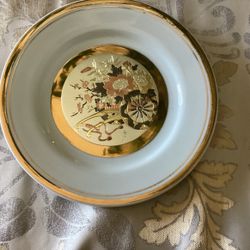 The Art Of Choking 24 Karat Gold Edged, Make Offer Chinese Antique Plate Collectors
