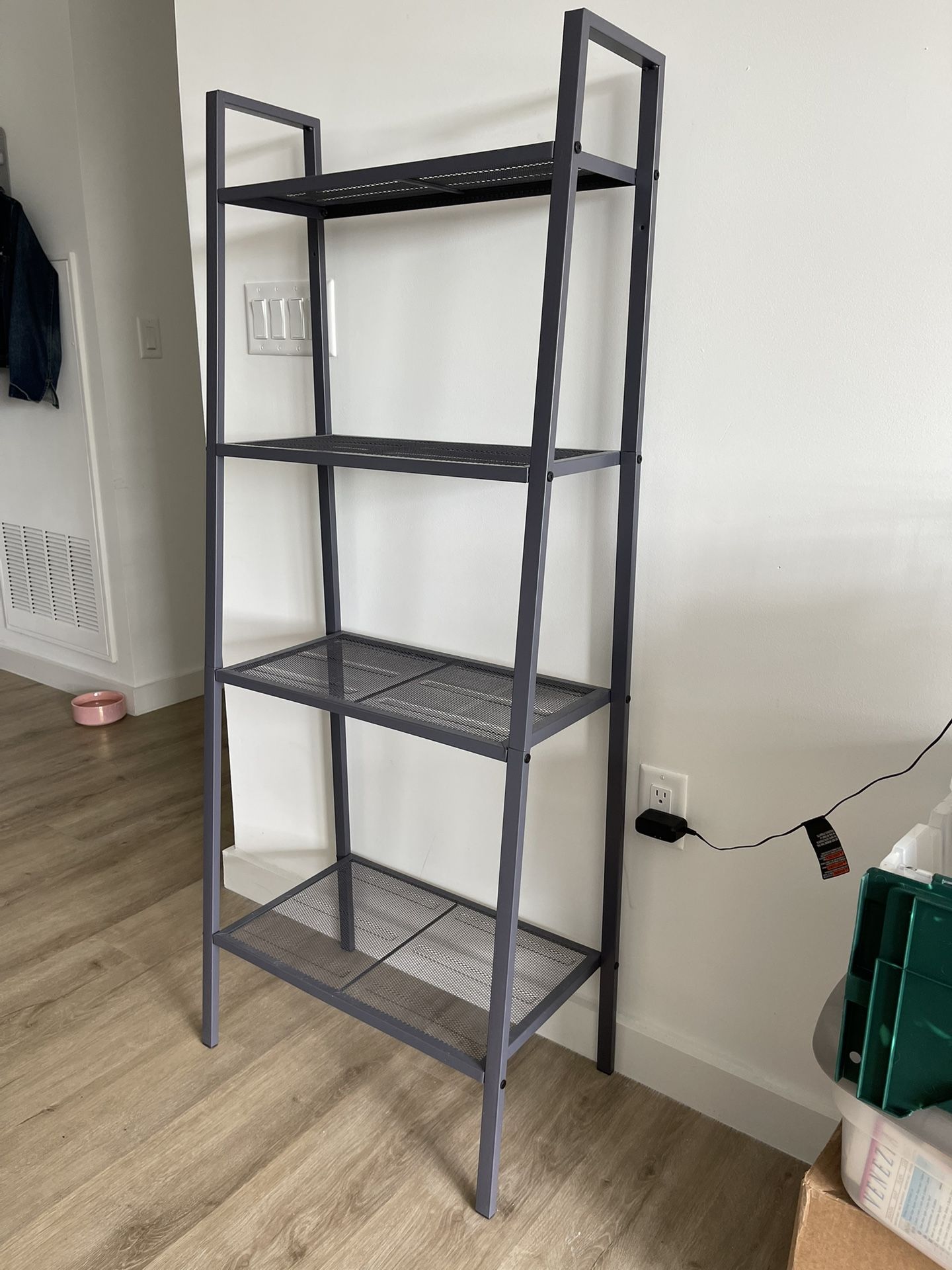 Tiered Shelving Storage Unit Metal gray
