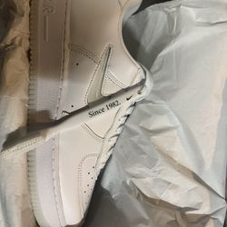  - Nike Air Force 1 Low Retro “Color of the Month Jewel Swoosh. Triple White. Size(11M). DS(New). #FN5924-100. $100. Under retail steal ‼️ retail valu