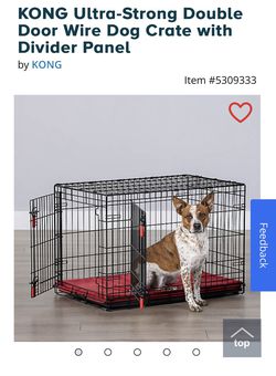 KONG ULTRA STRONG DOUBLE DOOR WIRE CRATE Thumbnail
