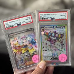 Iono Psa 10 + Espeon Psa 10 Pokemon Cards 