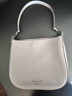 Kate Spade New York Gray Leather Shoulder Bag