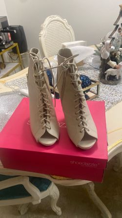 Beige Leather French Style Boots