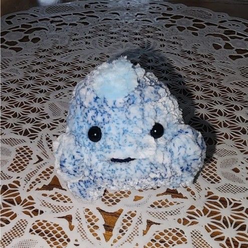 Crochet dino stress pal