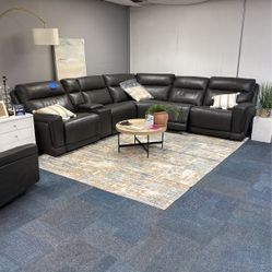 Leather Sectional 