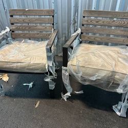 Brand new pair outdoor patio furniture chairs