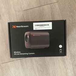 NearStream VM33 Gen 2 Wireless Streaming Camera – 2K Livestream, 40X Hybrid Zoom, 8 Noise Canceling Mics, App Control, 6H Battery