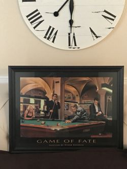 Chris Consani, Game of Fate, painting framed