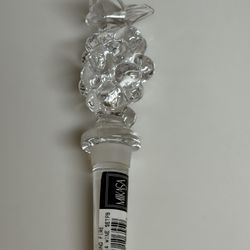 Mikasa Crystal Wine Bottle Stopper Grape Cluster