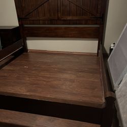 King Size Bed, Dresser With Mirror And Chester Drawers