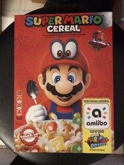 Super Mario brothers Nintendo odyssey amiibo cereal