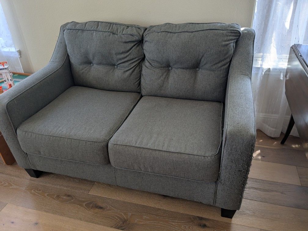 Grey Loveseat