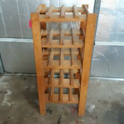 Rustic Wine Rack Stand