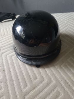 Black Gloss Half Shell Motorcycle Helmet