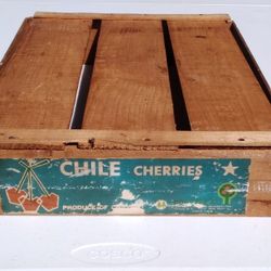 Vintage Wood Cherry Crate 