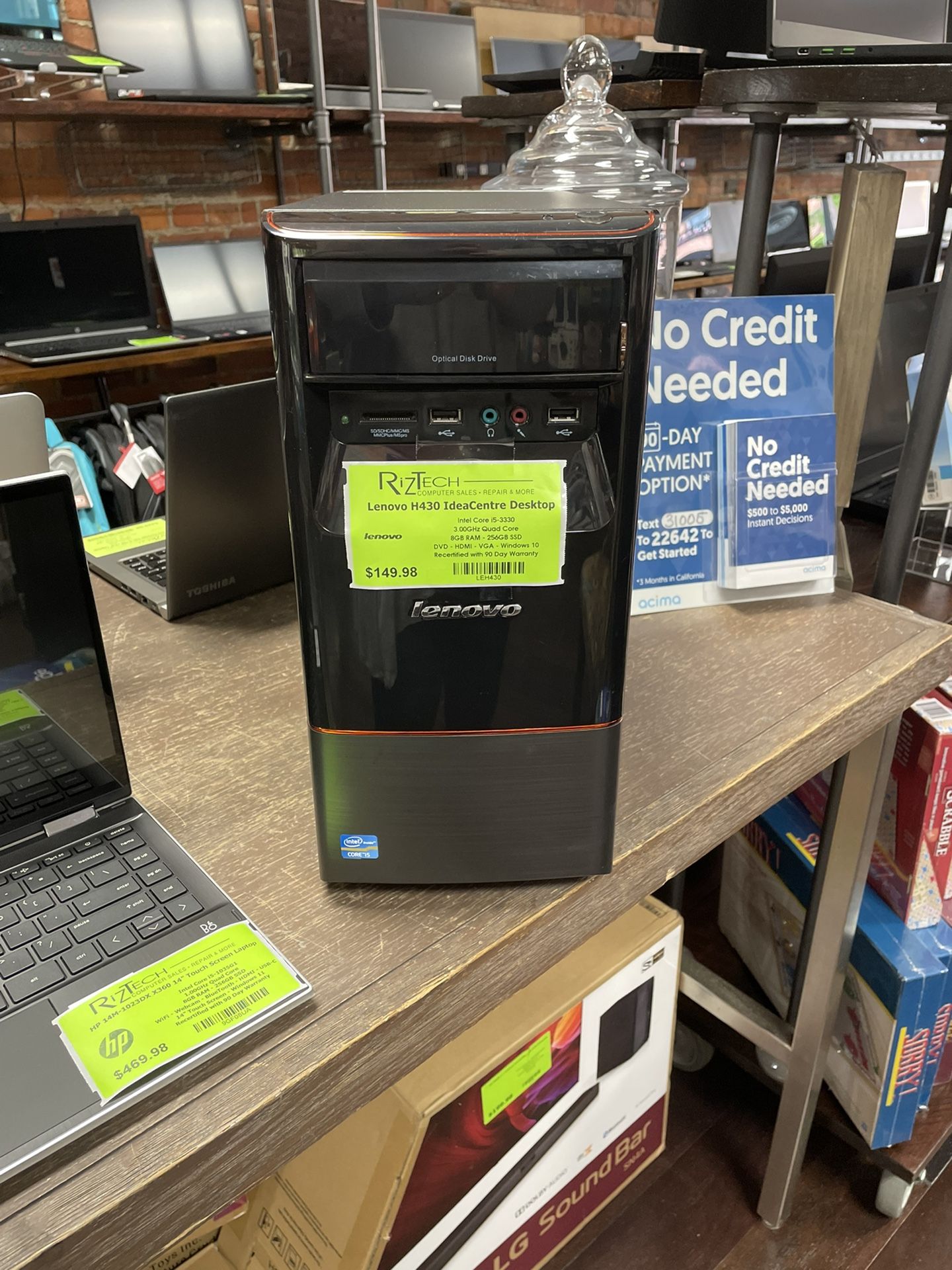 Lenovo H430 IdeaCentre Desktop Computer i5 3.00GHz Quad Core 8GB RAM 256GB SSD W10
