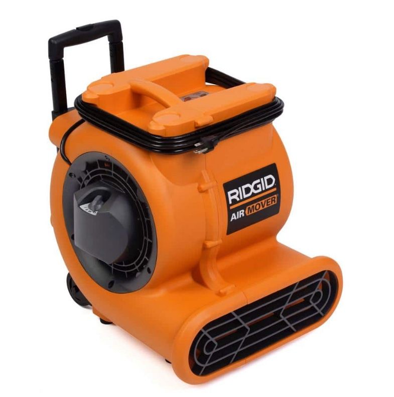 RIDGID 1625 CFM 3-Speed, Portable AM2560 Air Mover Blower Fan with Collapsible Handle, Rear Wheels, Water Damage Restoration
