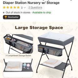 Infant Foldable Changing Table 