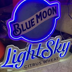 Blue Moon LED Sign