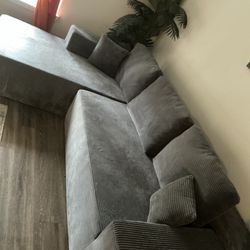 Gray L Shape Sectional