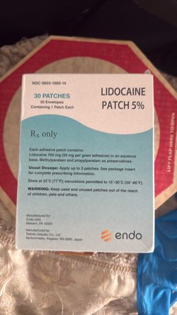 Lidocaine Patch 5% – 30 Patches