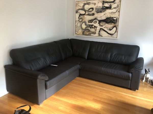 Faux Leather Sectional Barely Used For In Cambridge Ma Offerup Barely Used For In Cambridge Ma Offerup