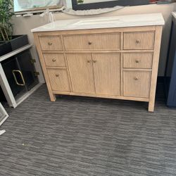 48” Bathroom Vanity In Wood Color 