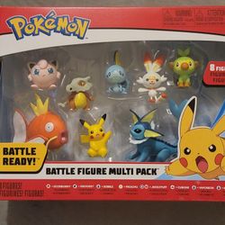 Pokemon Battle Ready! Battle Figure Multi Pack (8 Pokemon Figures) BRAND NEW NEVER OPENED