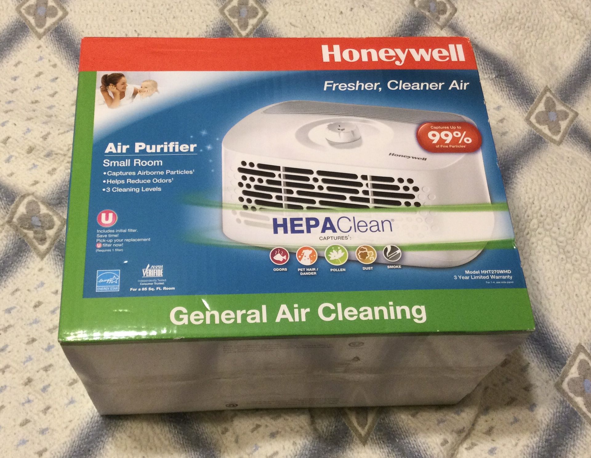New! Honeywell HEPA-Type Tabletop Air Purifier-$80 Firm price.
