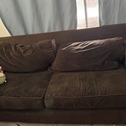Cushion Velvet Sofa For Immediate Pickup