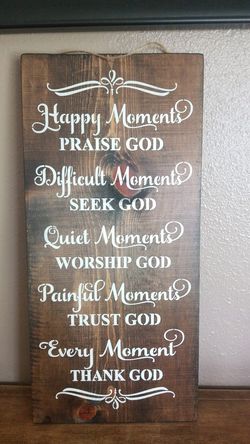 Custom wooden sign