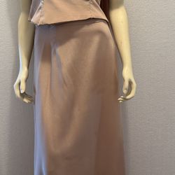 Elegant 3-Piece Formal Set – Champagne Gold – Size M/L