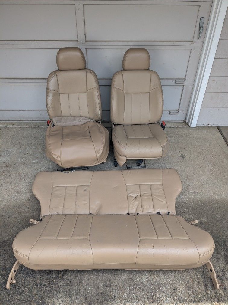 97-01 Jeep Cherokee XJ Camel Tan Leather Seats