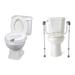4930 SP Ableware Basic Open-Front 3-Inch Elevated Toilet Seat 
