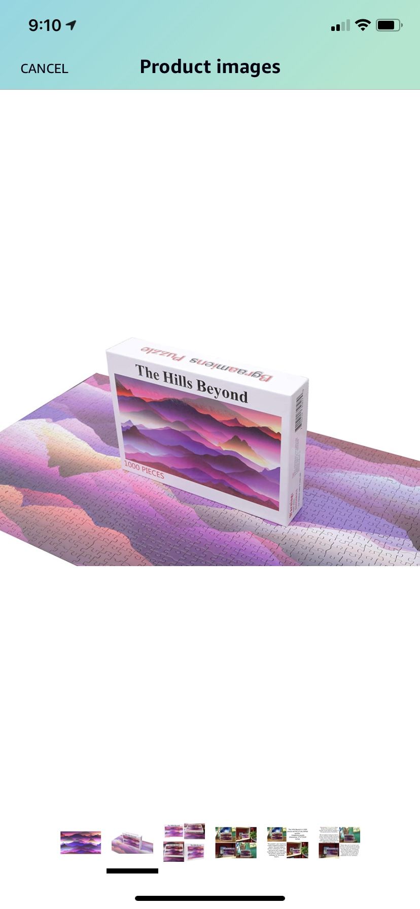 Bgraamiens Puzzle-The Hills Beyond-1000 Pieces Color Challenge Jigsaw Puzzles