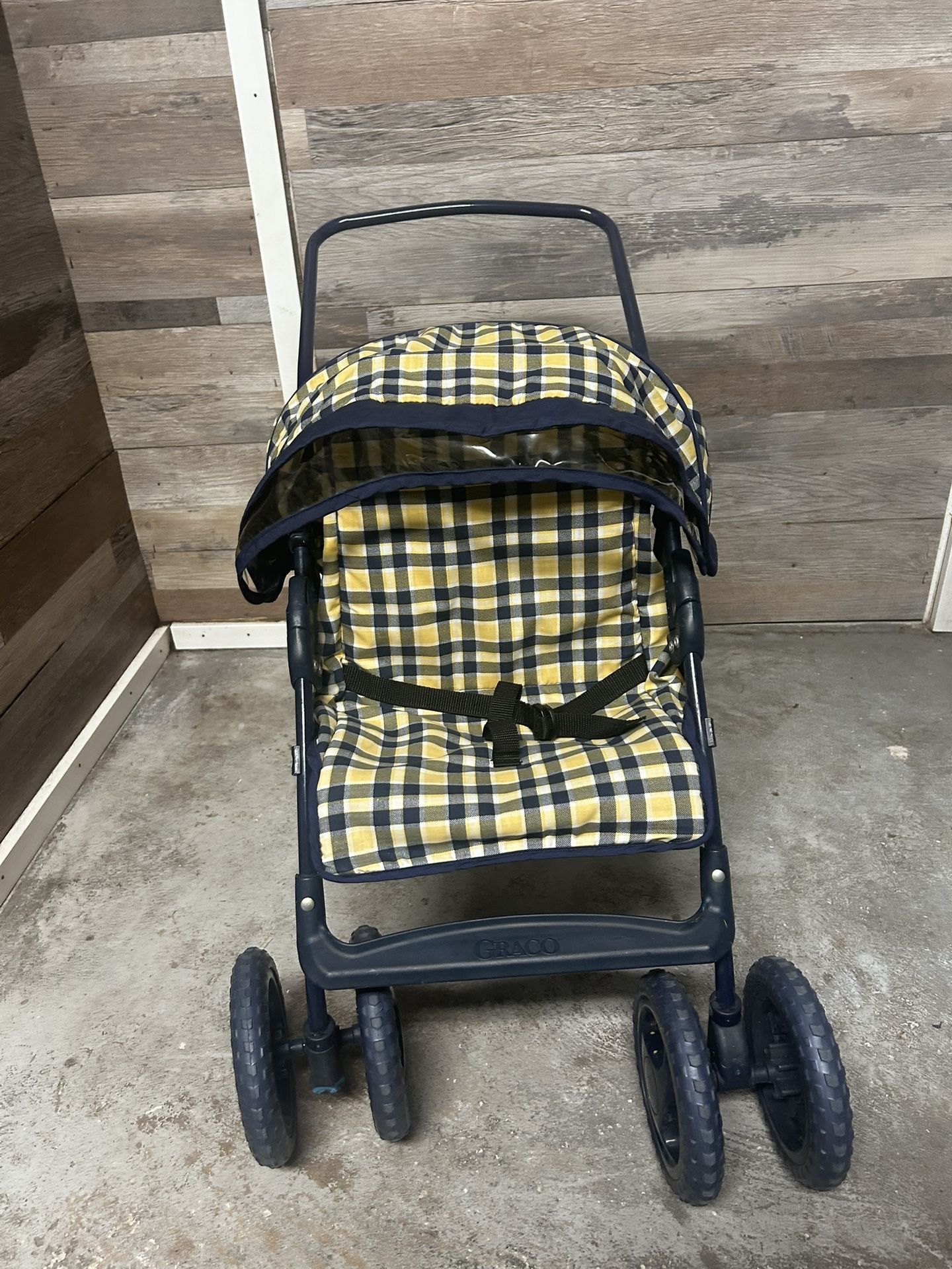 Graco Tollytots Doll Stroller Blue Yellow Cochecito De Muñeca
