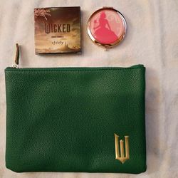 WICKED Mirror and Large Makeup Bag Set.