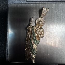 San Judas Pendant 14k gold