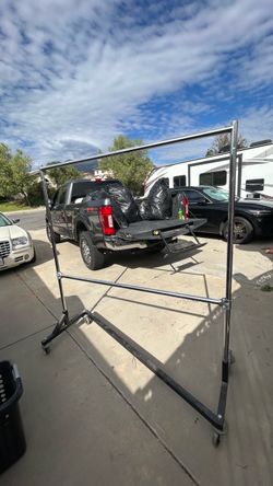 metal quality double clothing rack