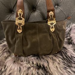 NEVER Used GORGEOUS Michael Kors Suede & Leather Handbag 