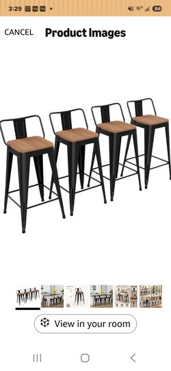 Set of 4 Bar Stools