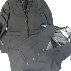 Men Black Jacket & Vest