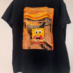 Nickelodeon SpongeBob SquarePants The Scream Parody Graphic T-Shirt